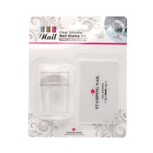 Nail-Stamping Kit Clear Stamper & Scraper