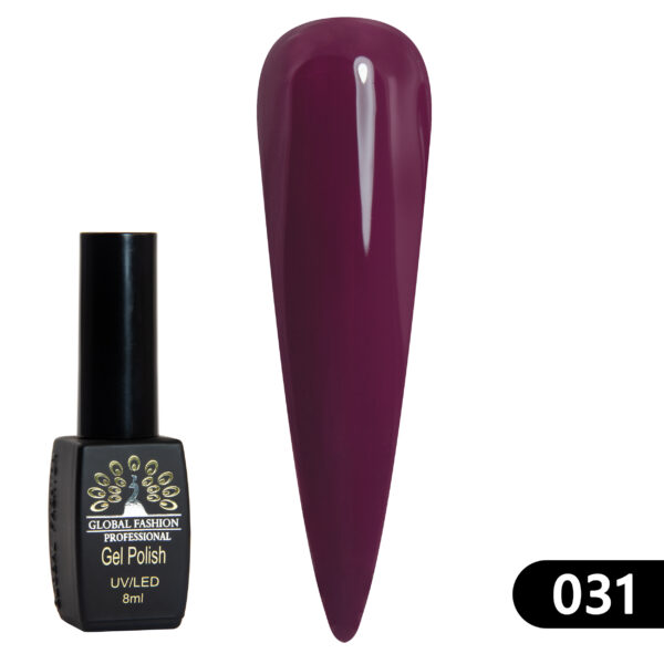 Global Fashion Gel Polish Black Elite 8ml 031