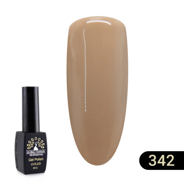 Global Fashion Gel Polish Black Elite 8ml 342