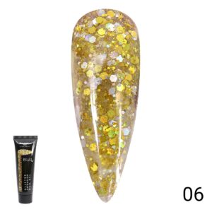 Glitter Extension Nail Gel Fastgel Global 30gr
