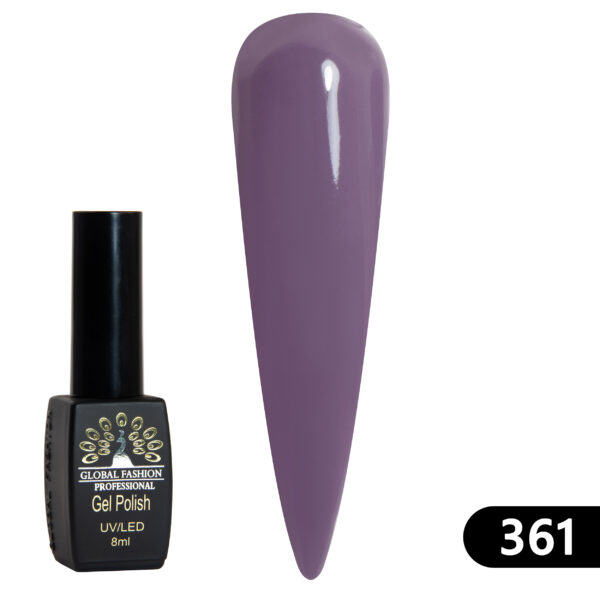 Global Fashion Gel Polish Black Elite 8ml 361