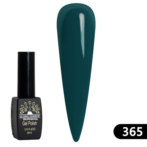 Global Fashion Gel Polish Black Elite 8ml 365