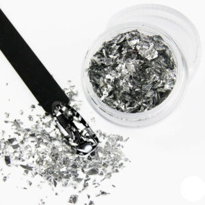 Glitter Flakes 03 με εφέ σπασμένου καθρέφτη Silver