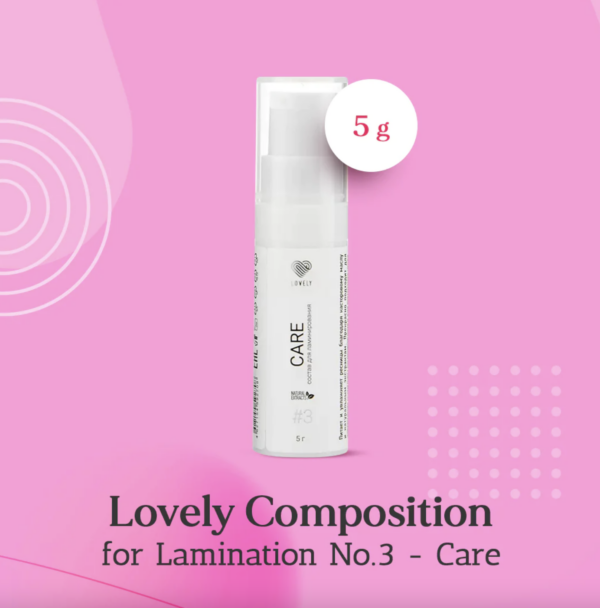 Composition for eyelash lamination No3 Care 5 ml Lovely