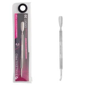 Manicure pusher EXPERT 30 TYPE 4.3 (rounded wide pusher and bent blade for lefties)