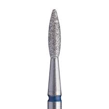 Diamond nail drill bit Pointed Flame, Blue FA11BO21/8