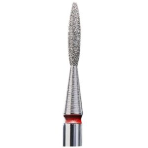 Diamond nail drill bit Pointed Flame, Red FA10R016/8