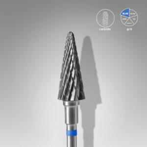 Carbide nail drill bit Cone blue 6mm/14mm Staleks FT71BO60/14