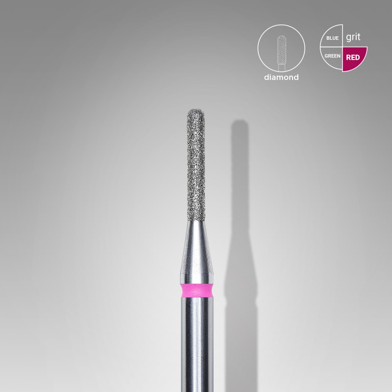 STALEKS PRO Diamond Nail Drill Bit – Cylinder Shape, 1 Pc (FA20) – Professional Grade