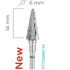 Carbide nail drill bit Cone Green Staleks FT71GO60/14