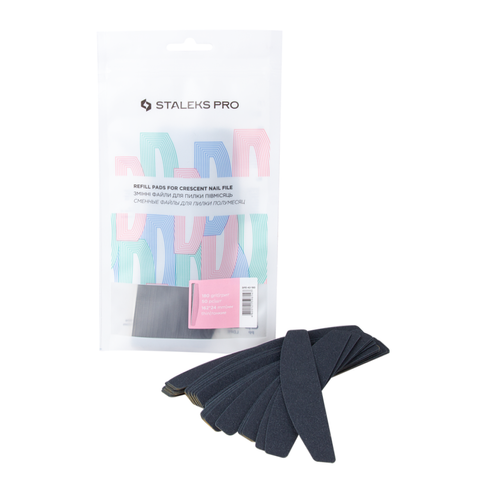 Refill pads for crescent nail file thin Staleks Pro Expert 42 100 grit