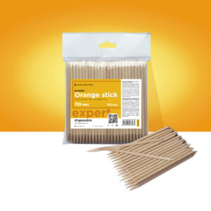 Orange stick STALEKS PRO for manicure wooden 110 mm 100 pcs