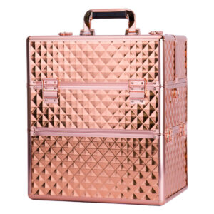 Βαλιτσάκι Αισθητικής Καλλυντικών XXL Diamond 3D rose golden
