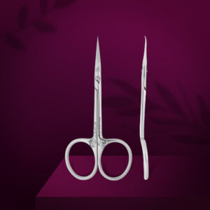 Professional cuticle scissors with hook Staleks Pro Exclusive SX-21/1M
