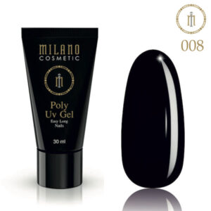 Poly Gel Milano Cosmetic 30ml No08 Black