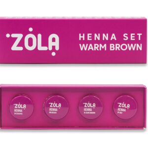 Brow Henna, Warm Brown Set, 4x2, 5g