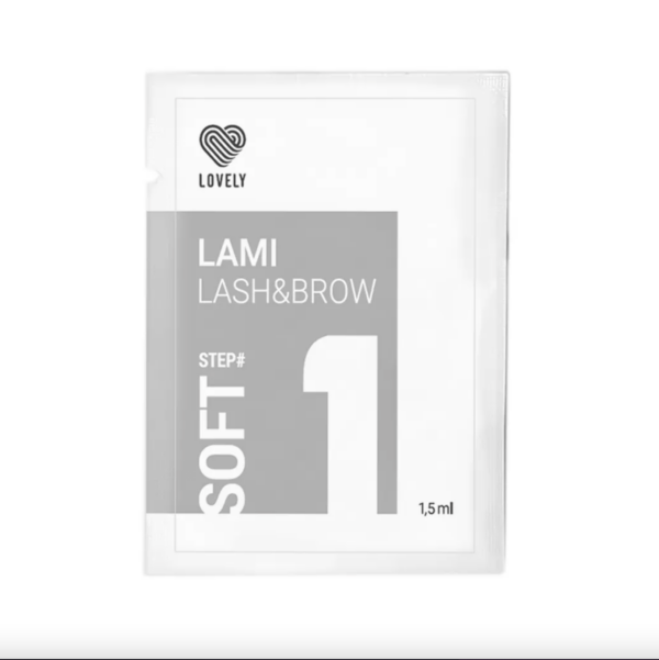 Composition for eyelash lamination Lovely №1 SOFT sachet, 1,5 ml