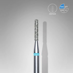Diamond Nail Drill Bit Rounded Cylinder Blue FA30B014/8