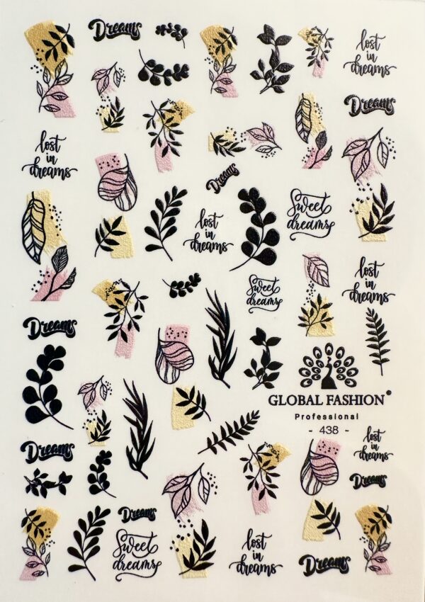 Nail Stickers Global Fashion 438