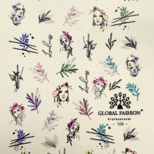 Nail Stickers Global Fashion 105