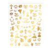 Nail Stickers Halloween MS-C298 Gold