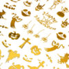 Nail Stickers Halloween MS-C298 Gold