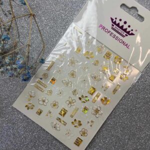 Nail Stickers Gold-White DH-377 Master Professional