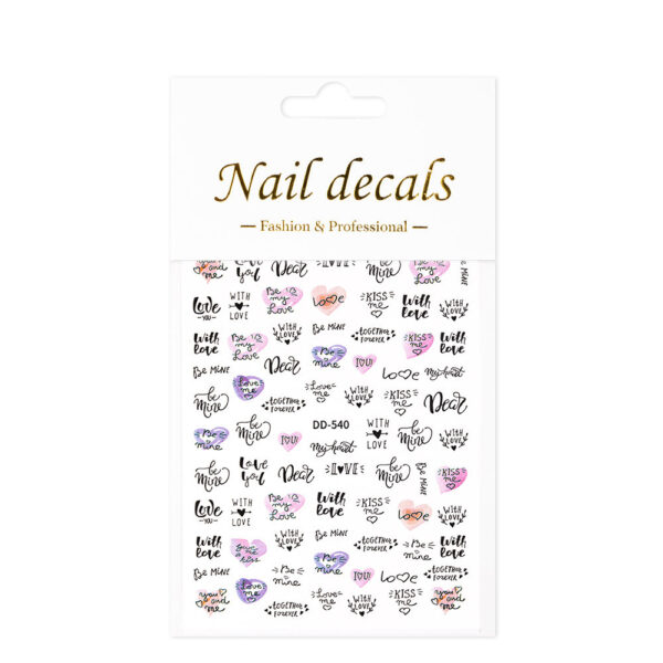 Nail Stickers DD-540 Love