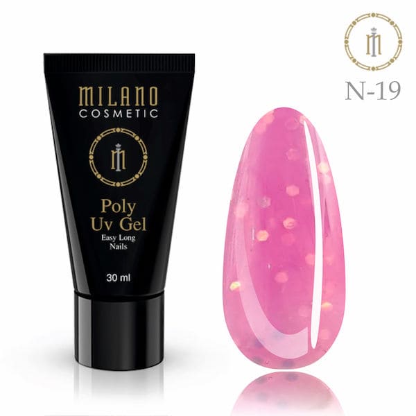 Poly Gel Milano Cosmetic 30ml No19 Shimmer