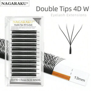 Double Tips 4D Black EyeLashes Nagaraku 0.07C Mix 8-15mm