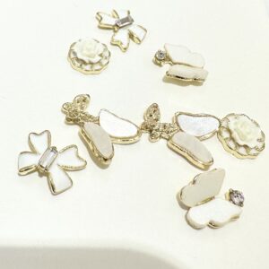 Nail Fashion Decorations 8Pcs Butterfly Flower No 5