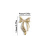Nail Art Design Gold Silver 5D 10τμχ Bow Nail Jewelry