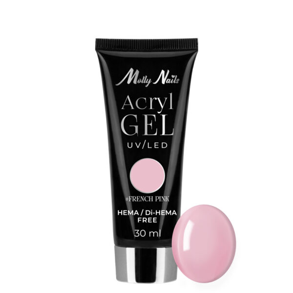 Powder Gel MollyLac French Pink 30ml No 06 Hema/di-Hema free