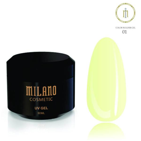 UV/LED Color Builder Gel Milano Cosmetic Lime No 1 30ml