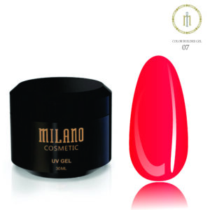 UV/LED Color Builder Gel Milano Cosmetic Red No 7 30ml