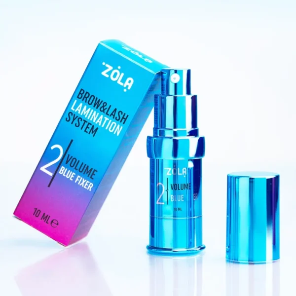 Brow and Lash Lamination Color Lab with Keratin ZOLA 10ml No 2 Volume Blue Fixer