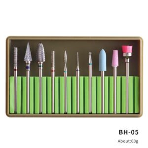 Nail Drill Bits Set σε κασσετίνα γιά τροχό νυχιών