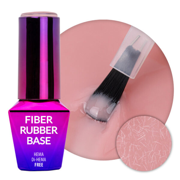 Fiber Rubber Base MollyLac Coffee Blush HEMA/Di-HEMA Free 10g