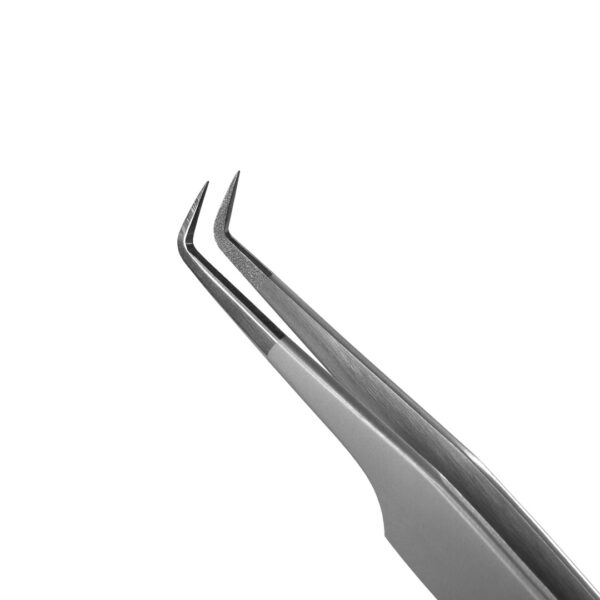 Eyelash Extension Tweezers Lovely Diamond series, 90 degrees, 7 mm