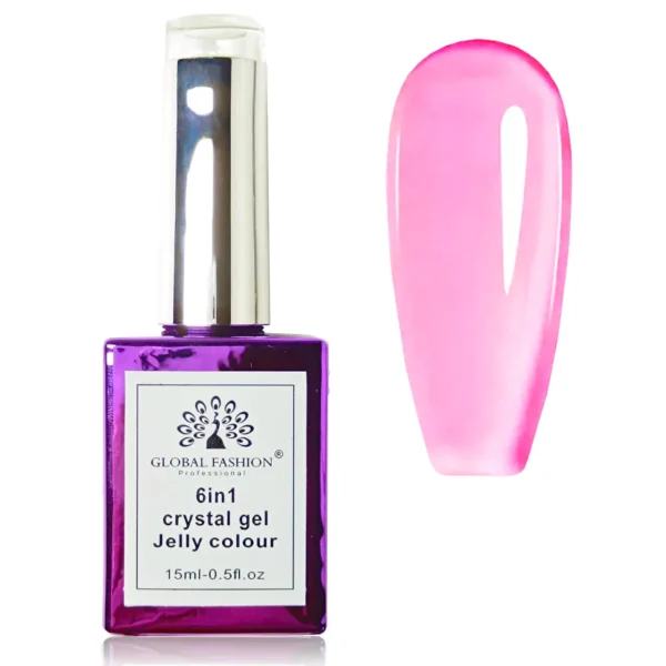 Global Fashion 6 in 1 Jelly color No6603 Pink 15ml