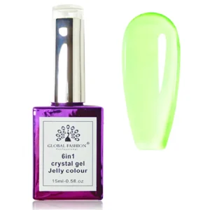 Global Fashion 6 in 1 Jelly color No6602 Neon Green 15ml