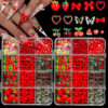 Σετ Κοσμημάτων για Νύχια Nail Art σε Μικτά Μεγέθη Red Summer