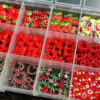 Σετ Κοσμημάτων για Νύχια Nail Art σε Μικτά Μεγέθη Red Summer