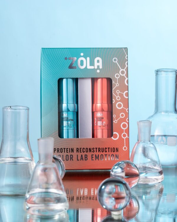 ZOLA Color Lab Emotion Protein Reconstruction System lamination kit, orange (composition 1, 2)
