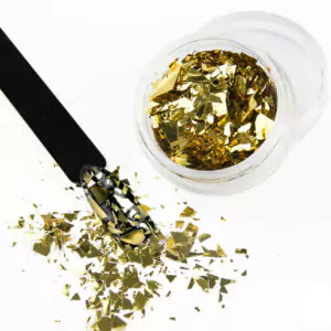 Glitter Flakes 01 με εφέ σπασμένου καθρέφτη gold