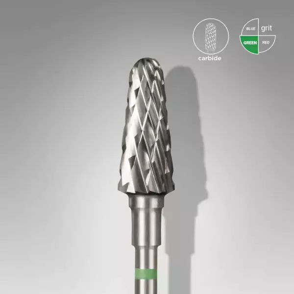Carbide nail drill bit frustum Green 6mm/14mm Staleks FT70G060/14