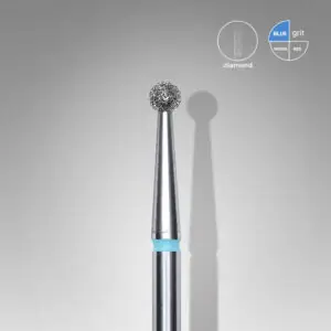 Diamond nail drill bit ball Staleks blue head diameter 2.5 mm FA01B025