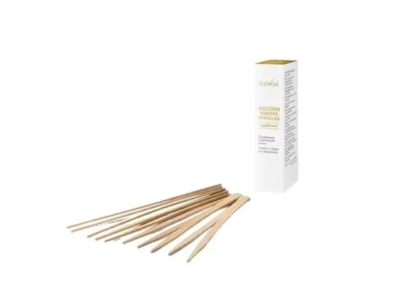 REFILL WOODEN WAXING SPATULAS EYEBROW 50PCS - ITALWAX GLOWAX