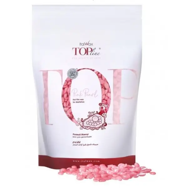 Resin-Free Hot Film Wax For Sensitive Skin Italwax Top Line Pink Pearl 750g