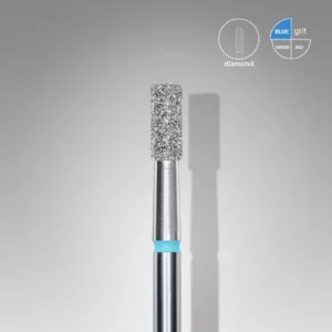 Diamond Nail Drill Bit Cylinder Blue